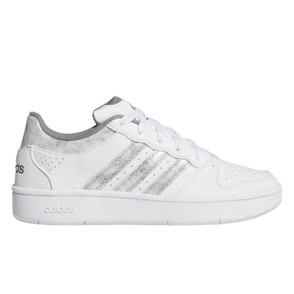 Adidas Womens/Ladies Hoops Classic Court Trainers / White/Gray